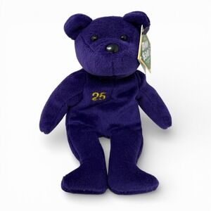 Salvinos Bamm Beanos Mark McGwire #25 Purple Bear Plush Stuffed Animal 1998